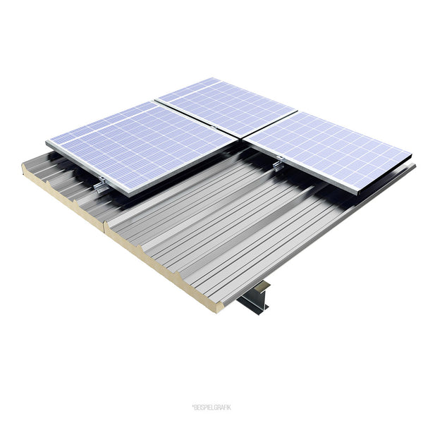 Sandwichplatte Dach Ondatherm Solaranlage