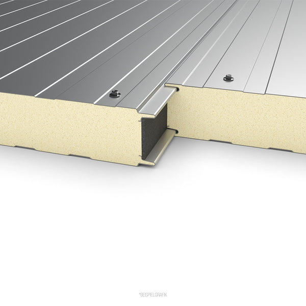 Sandwichplatte Wand sichtbare Verschraubung