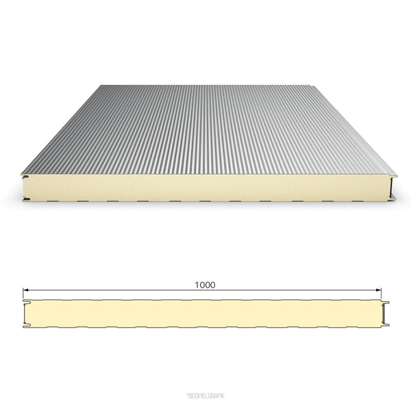 Sandwichwand Ondatherm sichtbare Verschraubung Detailansicht