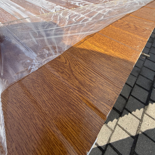 Sandwichplatten Wand 30 mm Holzdekor 2. Wahl sichtbare Befestigung