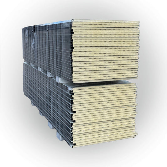 Sandwichplatten Wand 30 mm Anthrazit 2. Wahl