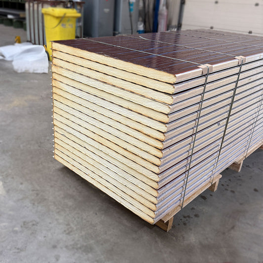 Sandwichplatten Wand 50 mm Rotbraun 2. Wahl