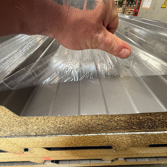 Paket 101 Sandwichdach Platten 5 x 6 Meter