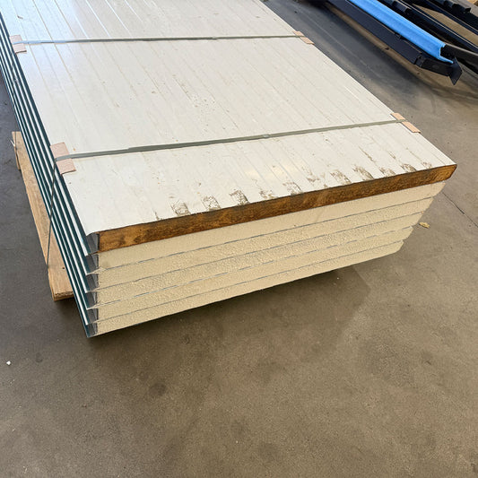 Paket #112 Sandwichplatten Wand Basaltgrau 6 x 2,50 m Kernstärke 60 mm