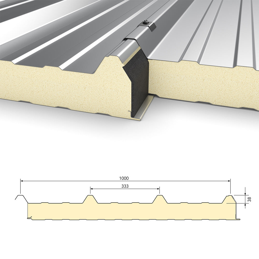 Sandwichplatten Dach Verlegung