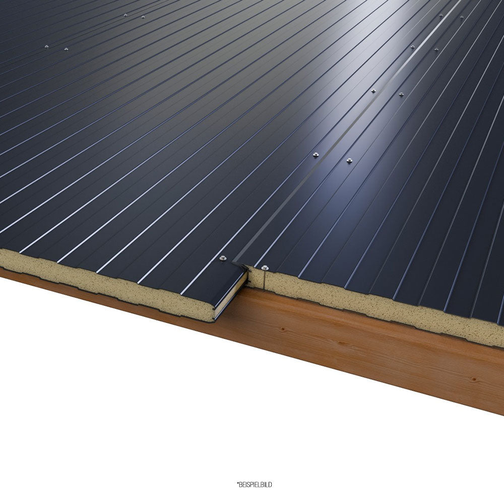 Sandwichplatten Wand Schattenfuge