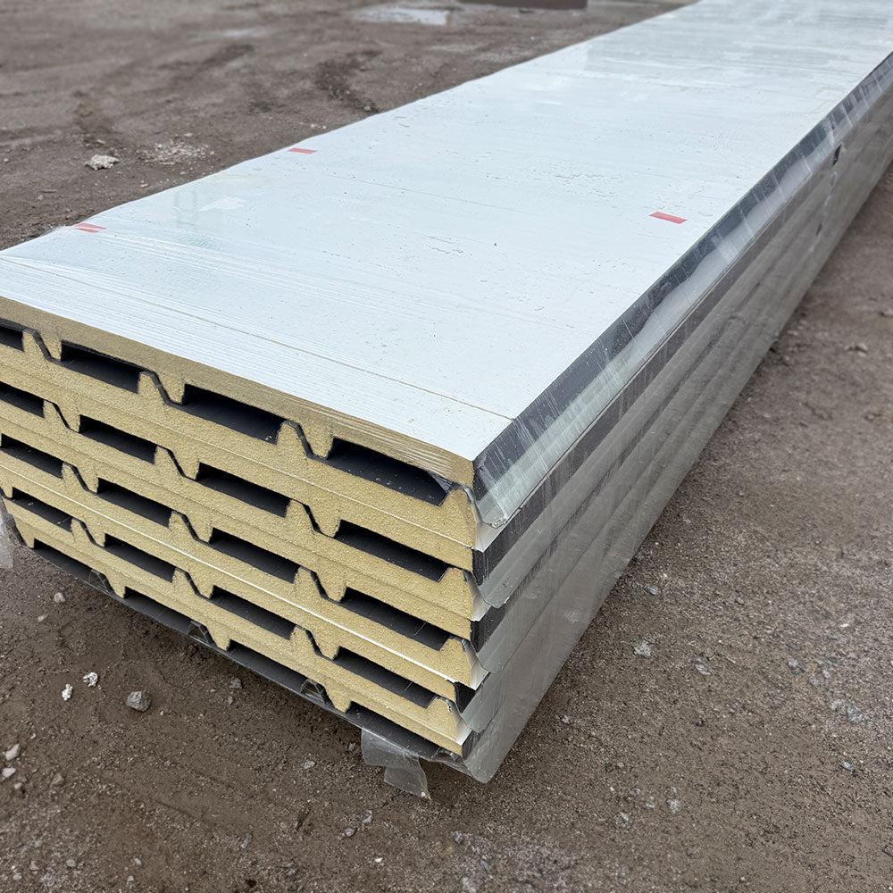 40mm Sandwichdach in Graualuminium