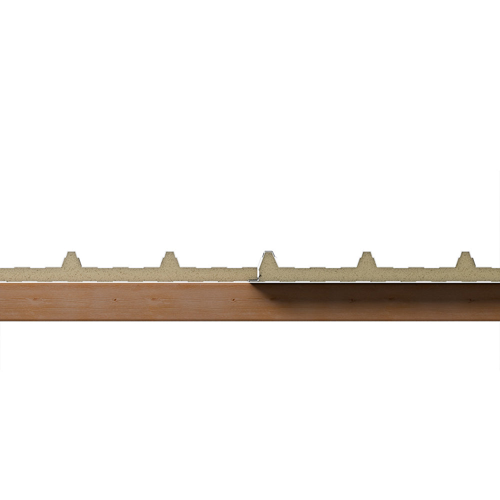 Sandwichplatten Dach Querschnitt