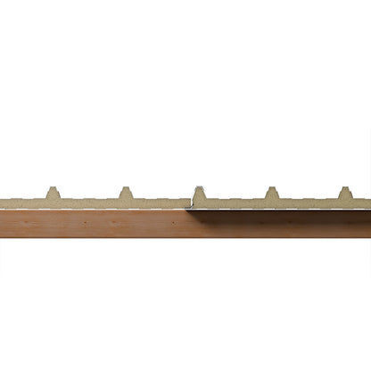 Sandwichplatten Dach Querschnitt