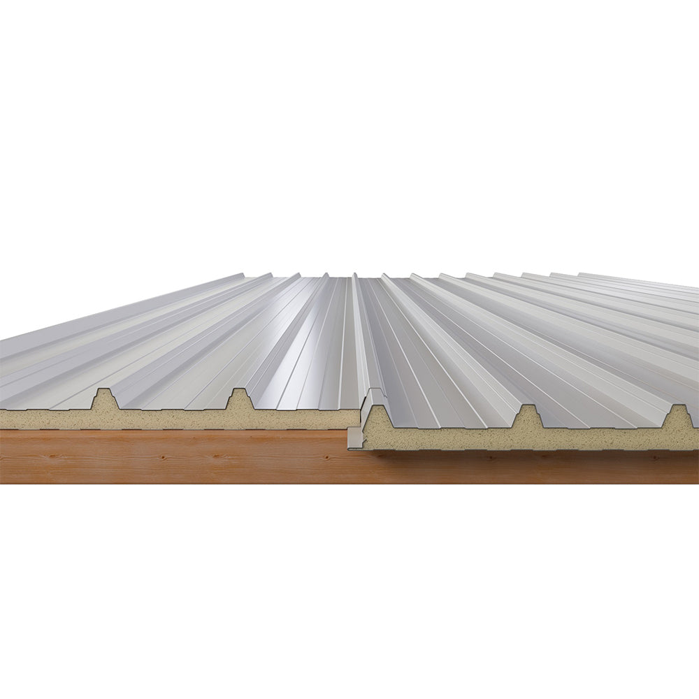 Sandwichplatten Dach verlegt