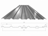 Trapezblech TPD 22/214 Graualuminium 0,4 mm