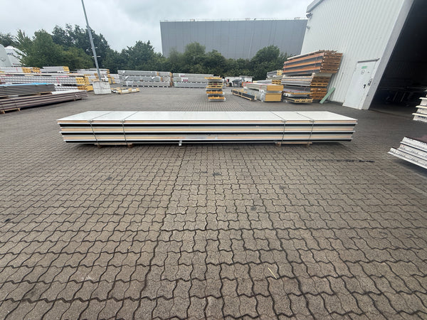 Paket #209 Sandwichplatten Dach 6 x 6,00 m Kernstärke 60 mm