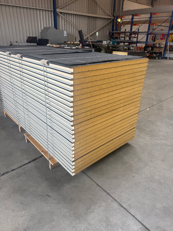 Paket #210 Sandwichplatten Wand 24 x 2,00 m Kernstärke 40 mm