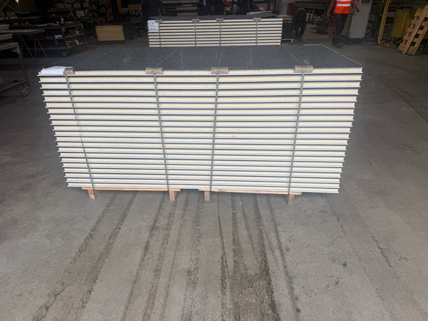 Paket #211 Sandwichplatten Wand 21 x 2,00 m Kernstärke 40 mm