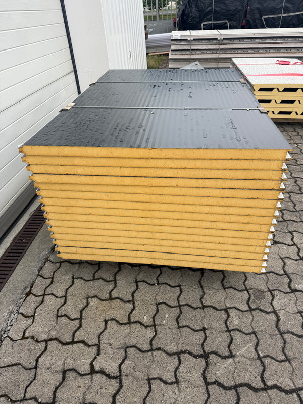 Paket #230 Sandwichplatten Wand 15 x 1,50 m Kernstärke 40 mm