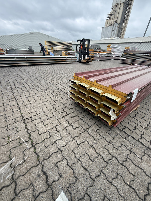 Paket #215 Sandwichplatten Dach 9 x 3,50 m Kernstärke 40 mm