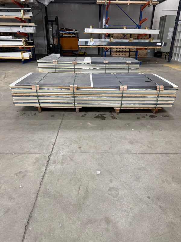 Paket #223 Sandwichplatten Dach 6 x 2,50 m Kernstärke 40 mm