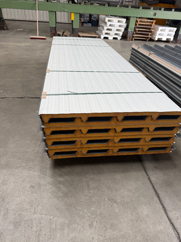 Paket #226 Sandwichplatten Dach 8 x 3,00 m Kernstärke 30 mm