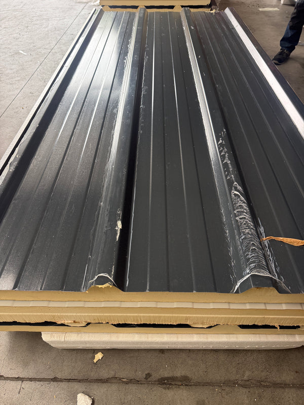 Paket #239 Sandwichplatten Dach 8 x 3,00 m Kernstärke 100 mm