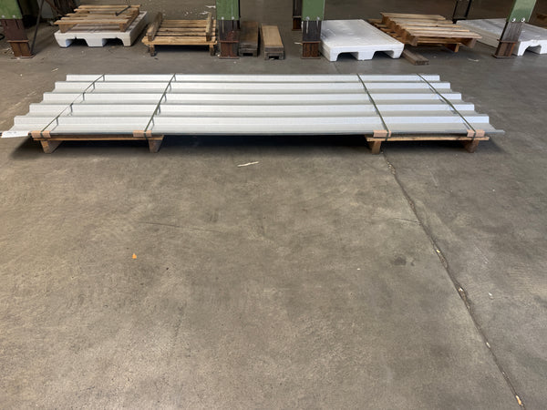 Paket #T60 Trapezblech 35/207 Aluzink 5 x 3,00 m mit Vlies