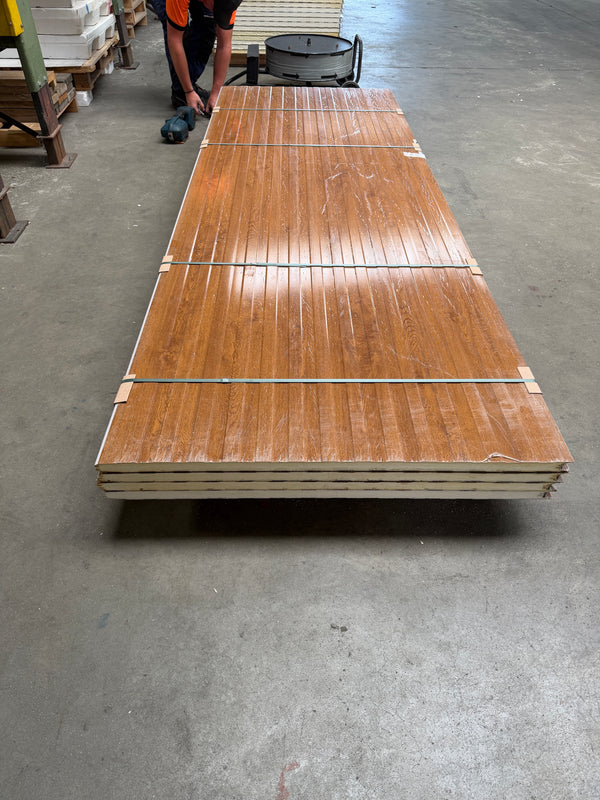 Paket #250 Sandwichplatten Wand 4 x 3,00 m Kernstärke 30 mm