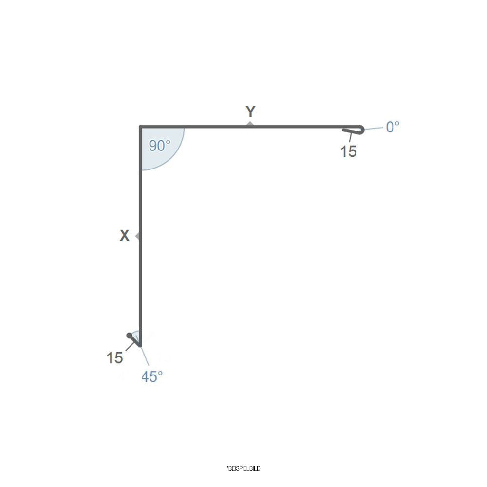 Kantteil Ortgangblech Zeichnung