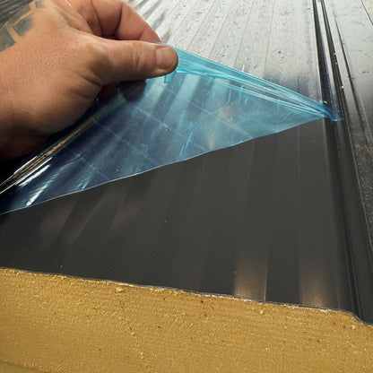 Detailansicht Paket68 120mm Sandwichwand Platten 9x5 in Anthrazit