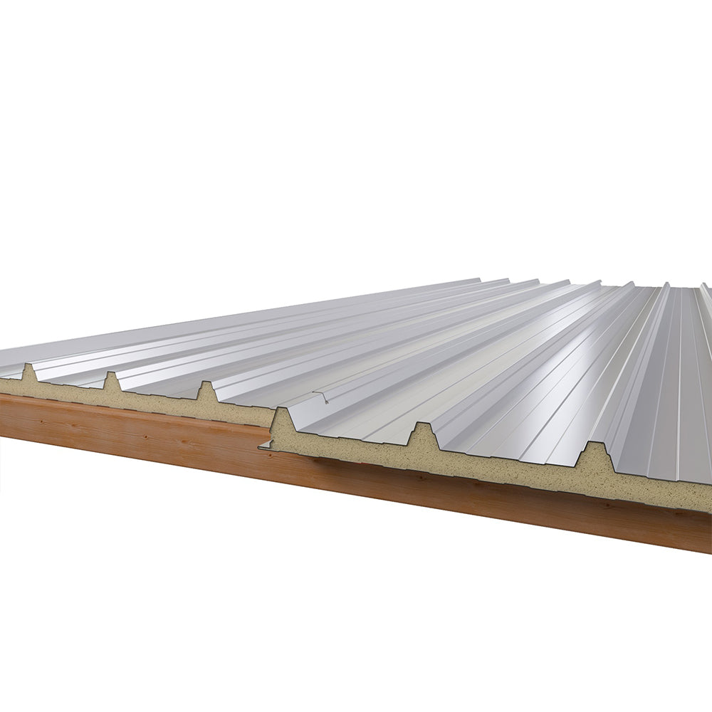 Dachplatten Sandwich in RAL 9002