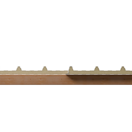 Dachplatten Sandwichplatten im Querschnitt verlegt