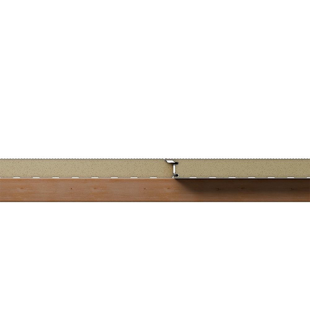 Sandwichplatten Wand verdeckt Querschnitt