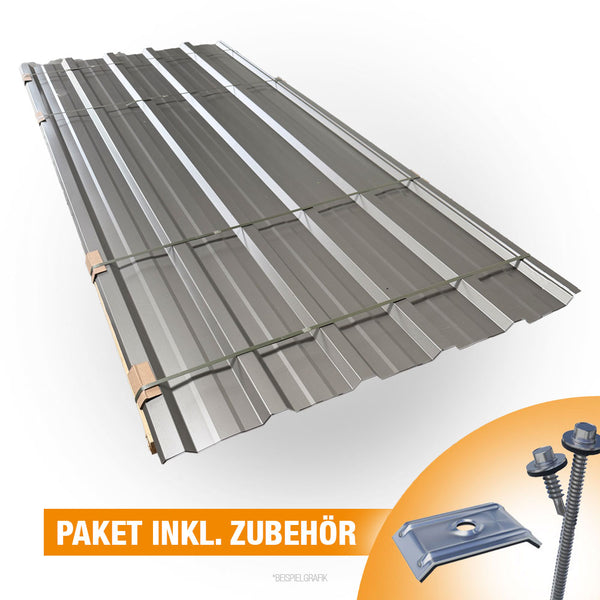 Trapezblech 22/214 Paket inklusive Zubehör