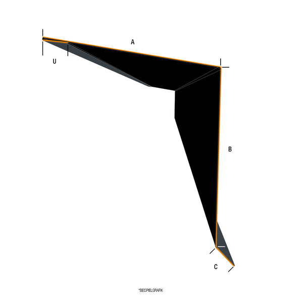 Wasserleitblech 150/95