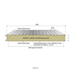 Sandwich Wandplatte Miwo Sound - 100 mm