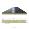 Sandwich Wandplatte Miwo Sound - 120 mm
