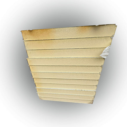 Sandwichplatten Wand 100 mm Grauweiß 1. Wahl