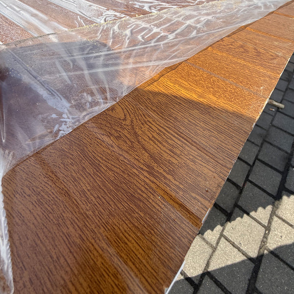 Sandwichplatten Wand 30 mm Holzdekor 2. Wahl sichtbare Befestigung