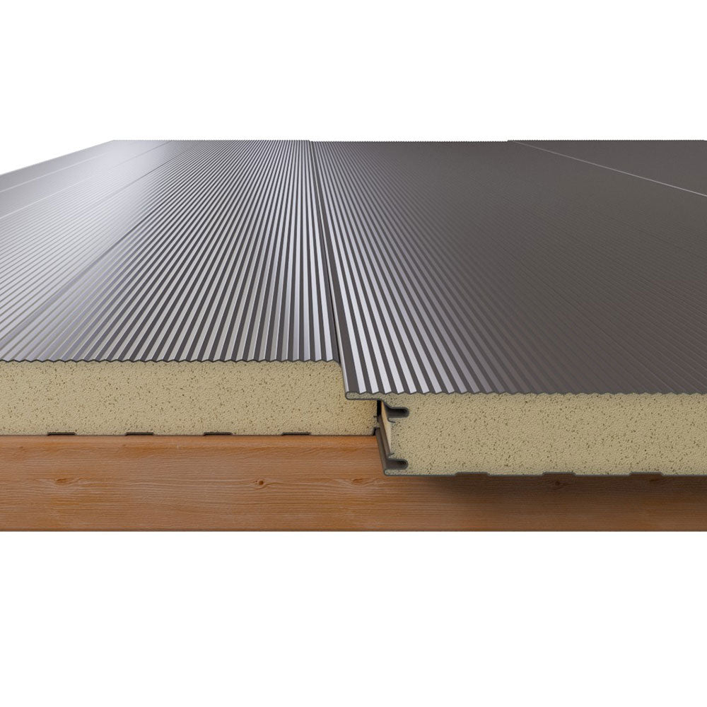 Sandwichplatten Wand 50 mm Rotbraun 2. Wahl