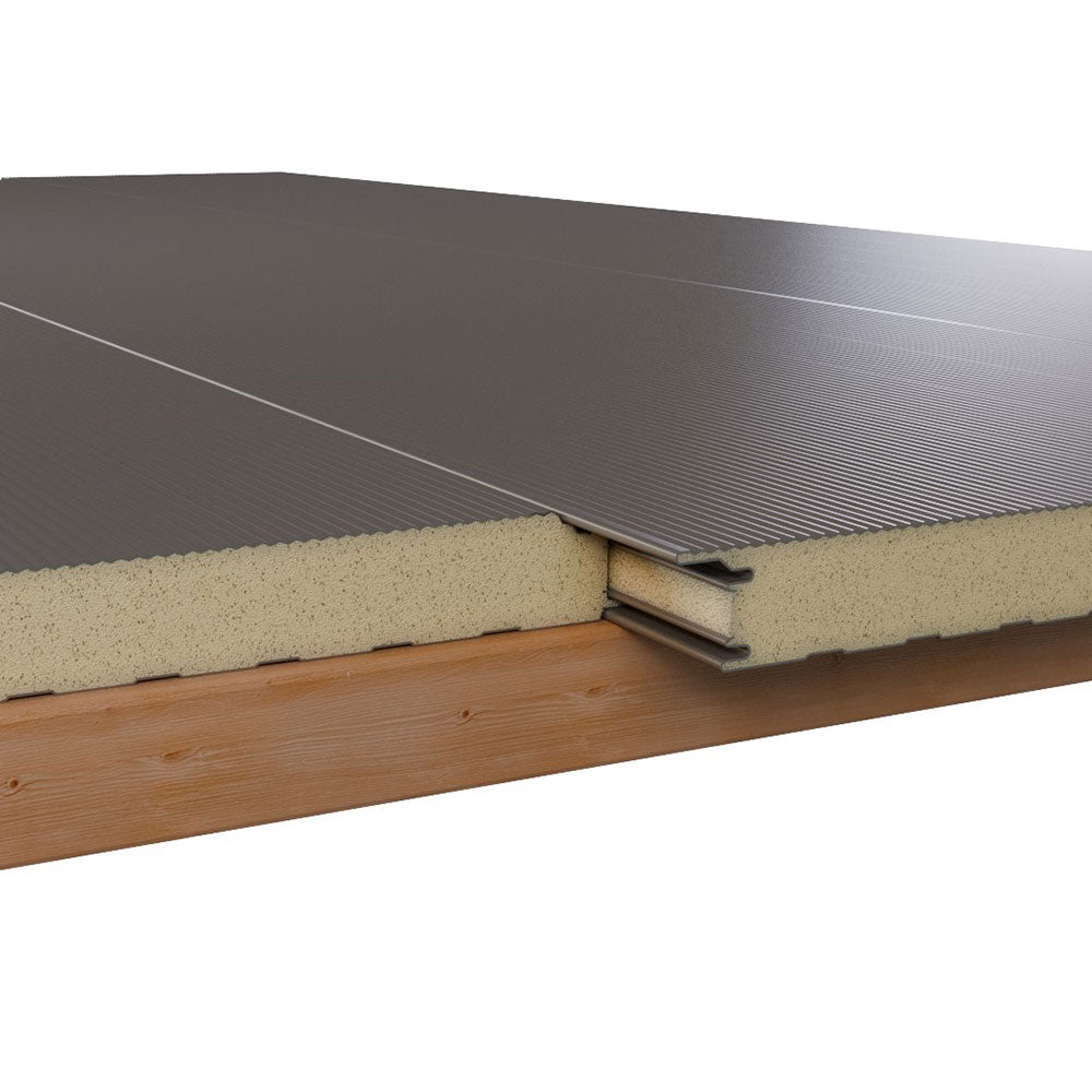 Sandwichplatten Wand 50 mm Rotbraun 2. Wahl