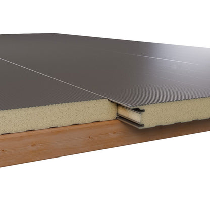 Sandwichplatten Wand 50 mm Rotbraun 2. Wahl