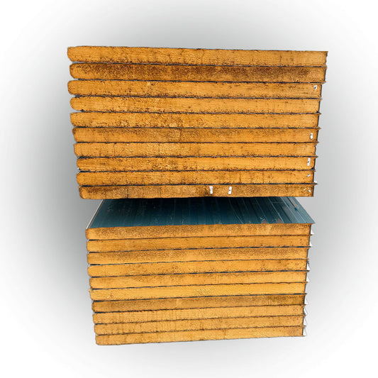 Sandwichplatten Wand 60 mm Mausgrau 3,0 m 2. Wahl