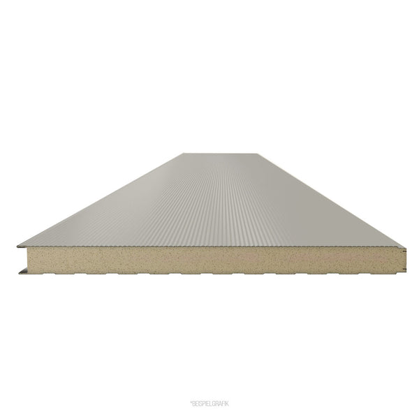 Sonderposten Sandwichwand PIR - 80 mm Weißaluminium