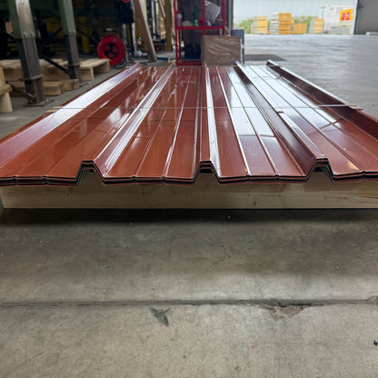 Dachblech in Kupferbraun