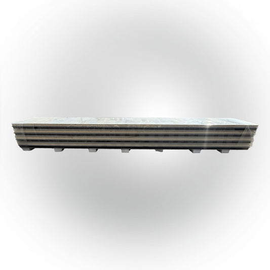 Paket #108 Sandwichplatten Dach Graualuminium  8 x 6,00 m Kernstärke 60 mm