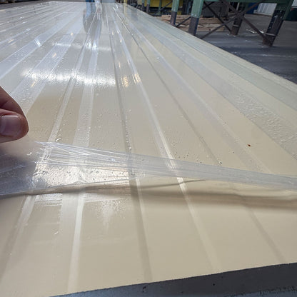 Paket #113 Sandwichplatten Wand Cremeweiß 6 x 3,00 m Kernstärke 60 mm