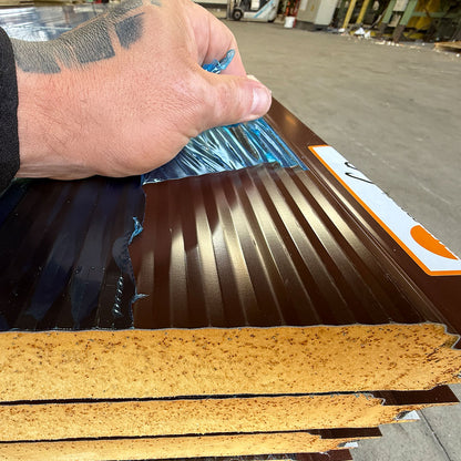 Paket #114 Sandwichplatten Wand Kastanienbraun 6 x bis 7,00 m Kernstärke 60 mm