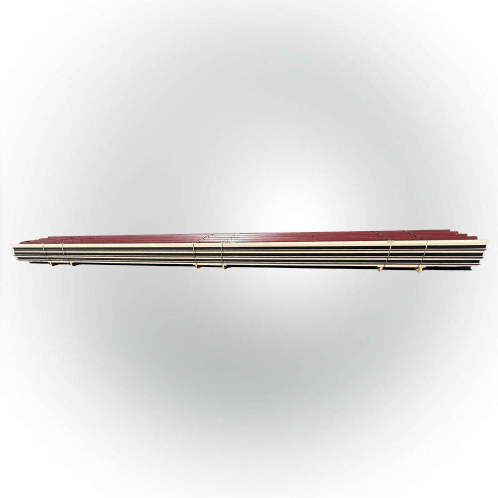 Paket #117 Sandwichplatten Dach Rotbraun 7 x 9,95 m Kernstärke 40 mm