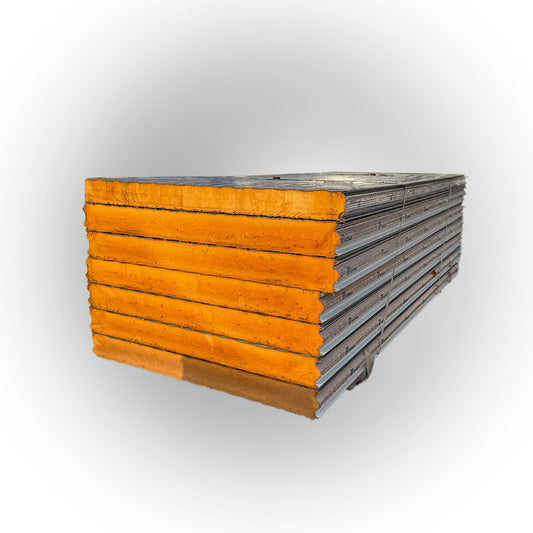 Paket #14 Sandwichplatten Wand 6 x 2,30 m Kernstärke 120 mm