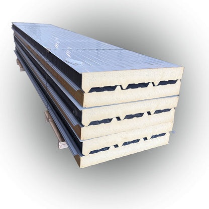 Paket #2 Sandwichplatten Dach 6 x 4,79 m Kernstärke 120 mm