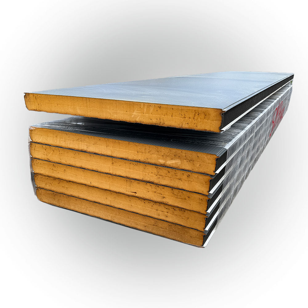 Paket #35 Sandwichplatten Wand Carbonoptik 100 mm 6 x 5m 2. Wahl