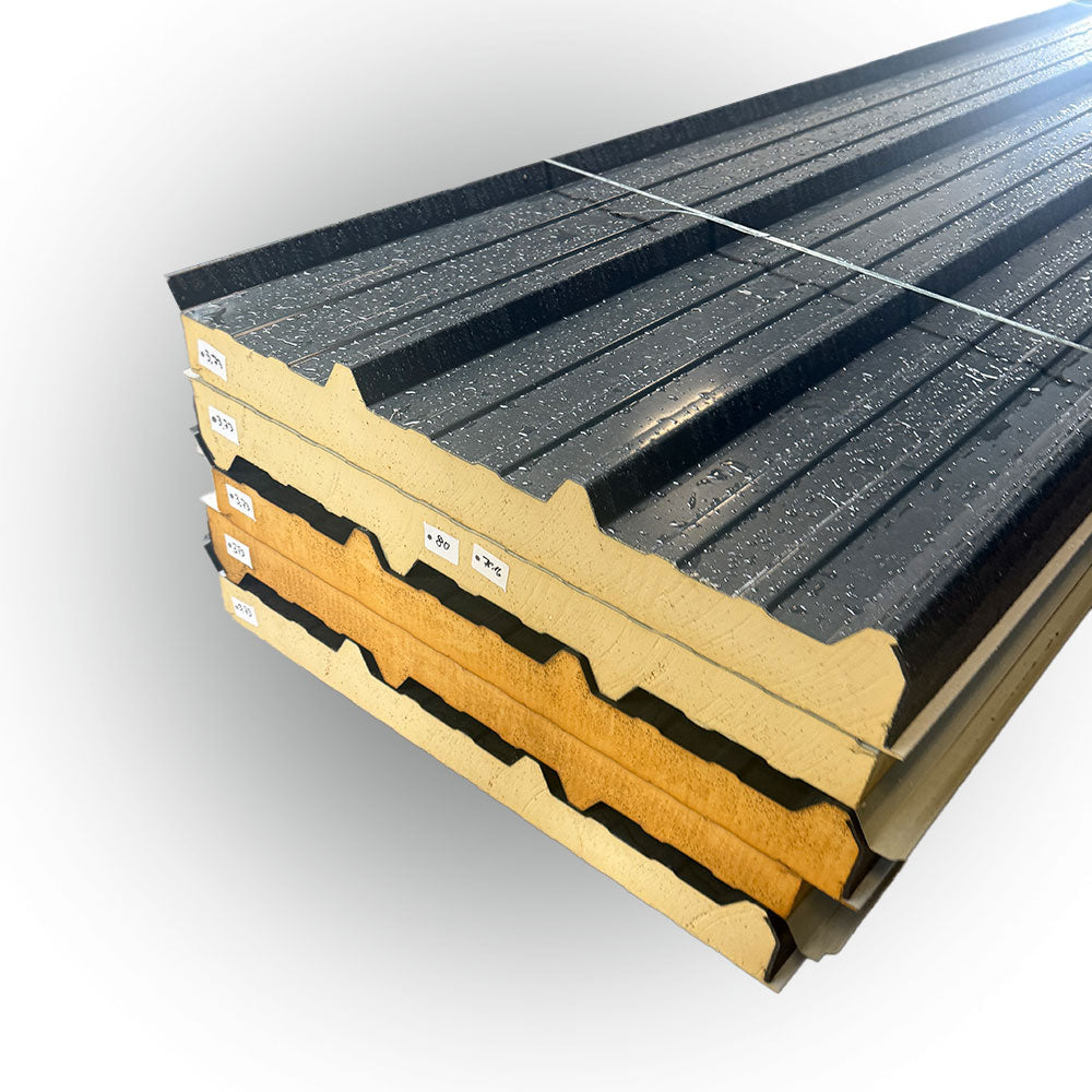 Paket #46 Sandwichplatten Dach 5 x 3,83 m Kernstärke 80 mm